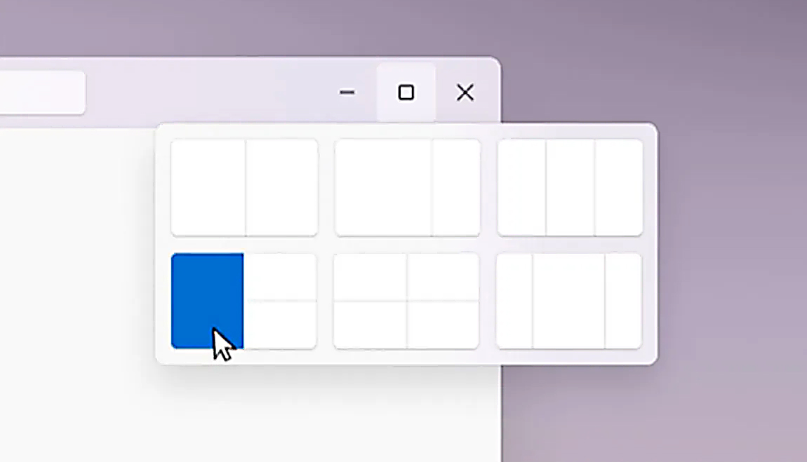 Snapping feature windows 11
